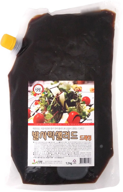 텃밭 발사믹드레싱 (아이스포장), 1개, 1.2kg