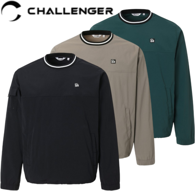 [백화점정품] 챌린저 남성 골프 라운드넥 맨투맨 아웃도어 필드 라운딩 테니스 스포츠 야외활동 일상