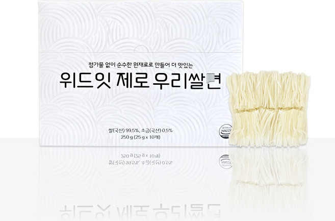 위드잇 제로 우리 쌀면 국내산 쌀가루 99.5% 무첨가 순수한 원재료 국내산 쌀로 만들어 더 맛있는 우리쌀면 쌀국수 사리 다이어트 쌀국수 건면 건강한 쌀국수, 10개, 25g