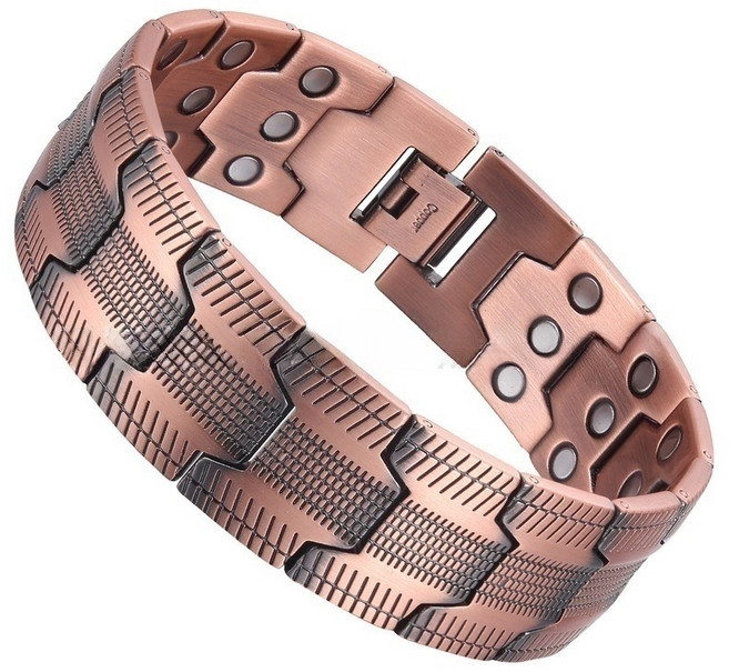 [업그레이드 와이드 강화] 순동 자석 테라피 팔찌 마그네틱 건강 순환 팔찌 내식성