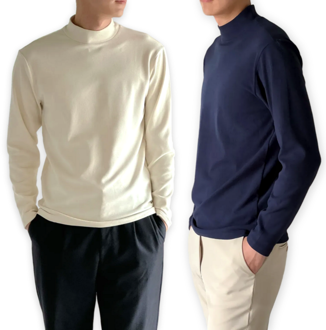 [1+1] 제시본 양면 기모 반목티 피치기모 모크넥 겨울 간절기 반목 폴라티 후리스 기모티 남녀공용