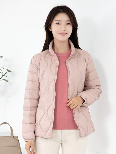 모슬린 엄마옷 오리털 경량 패딩점퍼 516FGH125 마담/중년여성/빅사이즈/50대/60대