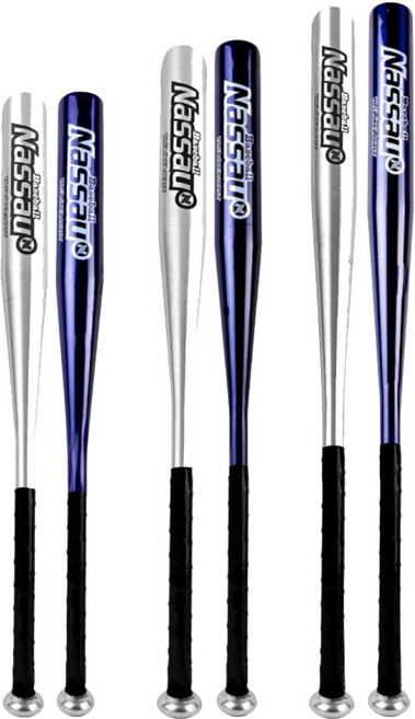 낫소 낫소 알루미늄 야구배트 아동 주니어 성인, 대(33인치) 블루, 1개