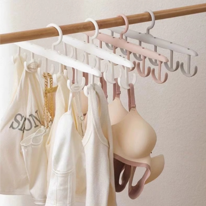 라이즈웰 회전형 다용도 나시 옷걸이, 2개, 소프트화이트