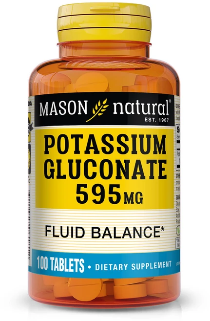 메이슨 내추럴스 칼륨 글루코네이트 595 mg-100정 Mason Naturals Potassium Gluconate 595 mg-100 Tablets, 1개 - 쿠팡