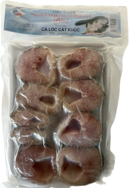 베트남 냉동가물치컷 사두가물치컷 CA LOC CAT KHUC, 1개, 450g