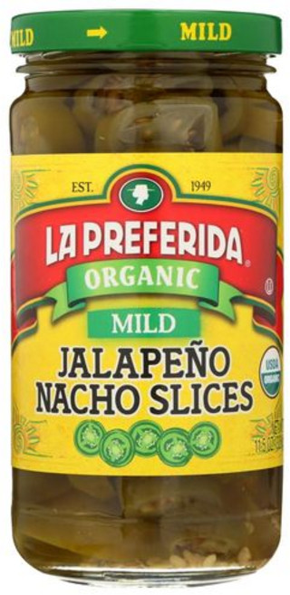 라 프레페리다 유기농 할라페뇨 나초 슬라이스 순한 맛 1 La Preferida Organic Mid Jalapeño Nacho Slices (Same Great Flavor, 1개, 328g