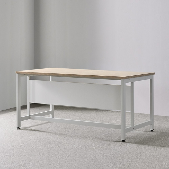 TS-03 사무실 컴퓨터책상 1600x800, 블랙프레임/라이트월넛