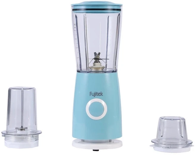 富士電通 FTJ-B03 多功能鮮榨研磨果汁機，0.6L容量，輕鬆製作新鮮果汁