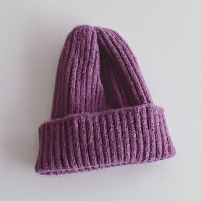 보니타콜렉티드 [3세-7세]유아동 겨울 데일리 골지 숏비니 모자 아기 겨울모자