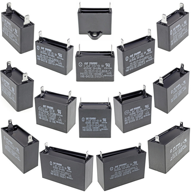 AC콘덴서 선풍기컨덴서 기동콘덴서 450VAC, 1.5uF YMR-B45155, 1개