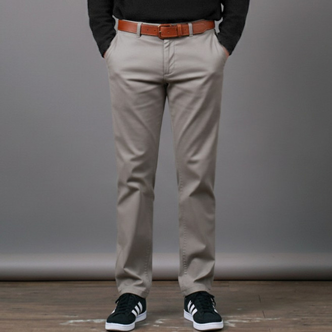 스댕클럽 남성용 베이직 치노 스판 사계절 빅사이즈 면바지 SPT0104