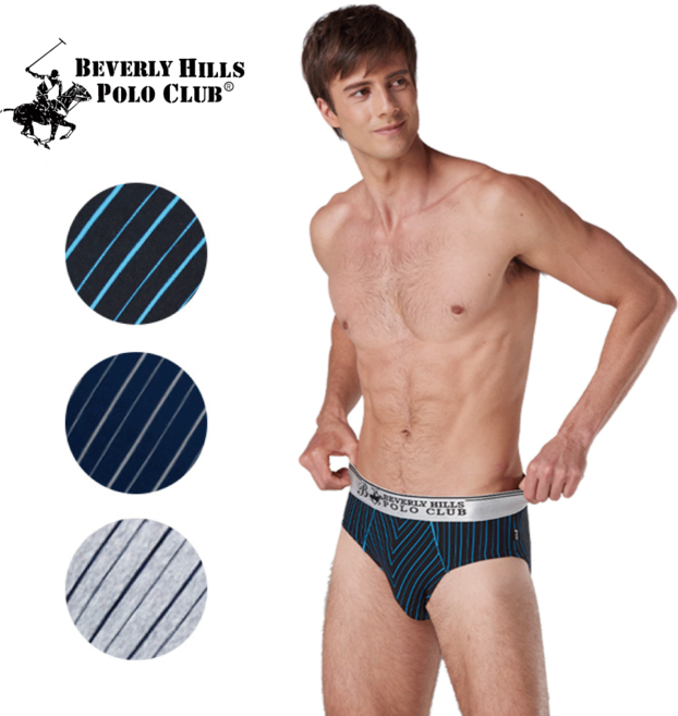 비버리힐즈폴로클럽 면스판 선염 남자 삼각브리프 3종 택1 BPD-0203