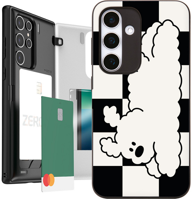 갤럭시S24FE S721 카드2장수납 마그네틱도어 핸드폰케이스