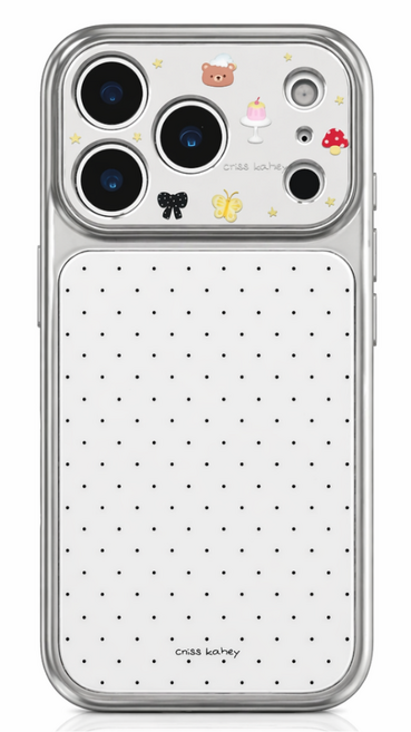 카메라 보호 일체형 미니 패턴 도트 케이스