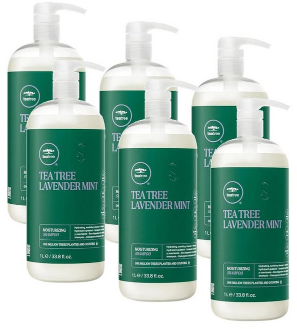 폴미첼 티트리 라벤더 민트 보습 샴푸 Paul Mitchell Tea Tree Lavender Mint Shampoo, 6개, 1L