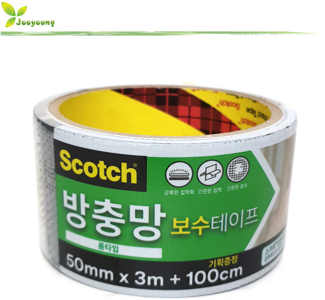 3M 방충망 보수테이프 롤타입 50mm x 3m, 50mm x 4m, 1개