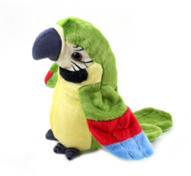 말하는 앵무새 인형 말따라하는 장난감 따라쟁이, 그린