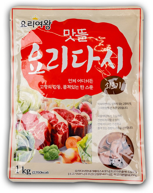 요리여왕 맛뜰 요리다시, 1개, 1kg