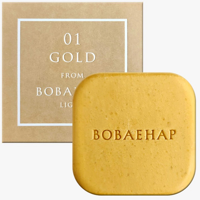 보배합 천연 약산성 pH 5.5 어성초 올인원 황금 비누, 1개입, 100g