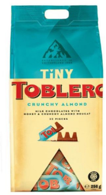 Toblerone 迷你脆杏仁牛奶巧克力 250克, 1個