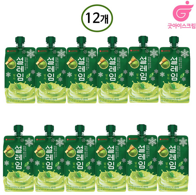 말차 설레임, 12개, 160ml