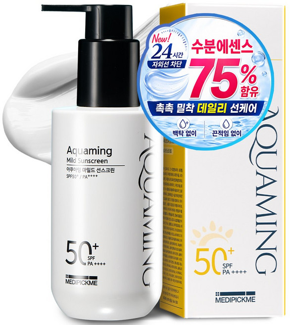 메디픽미 끈적임없는 수분선크림 얼굴바디선크림대용량 남녀공용 백탁없는 SPF50+ PA++++ 150ml, 1개