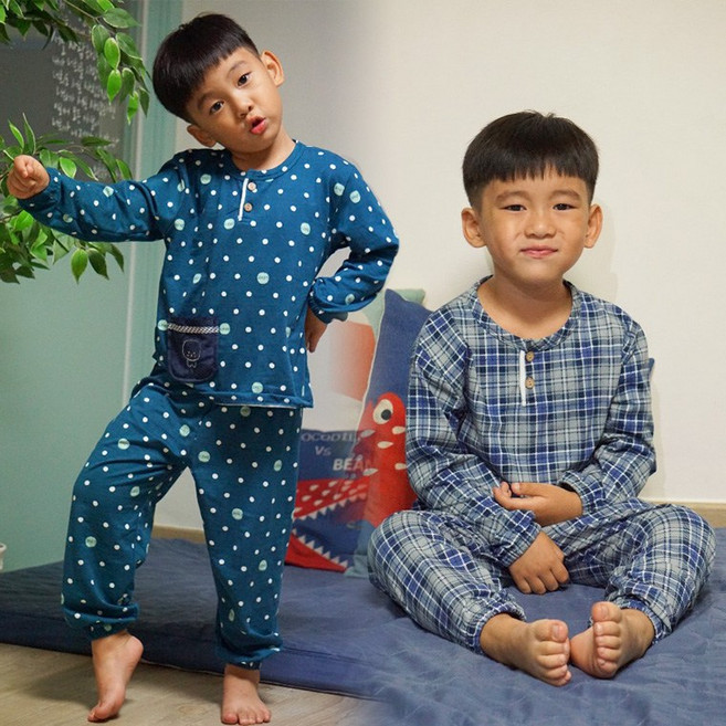 폭스 양면 피치기모 시보리 상하세트 남아동용