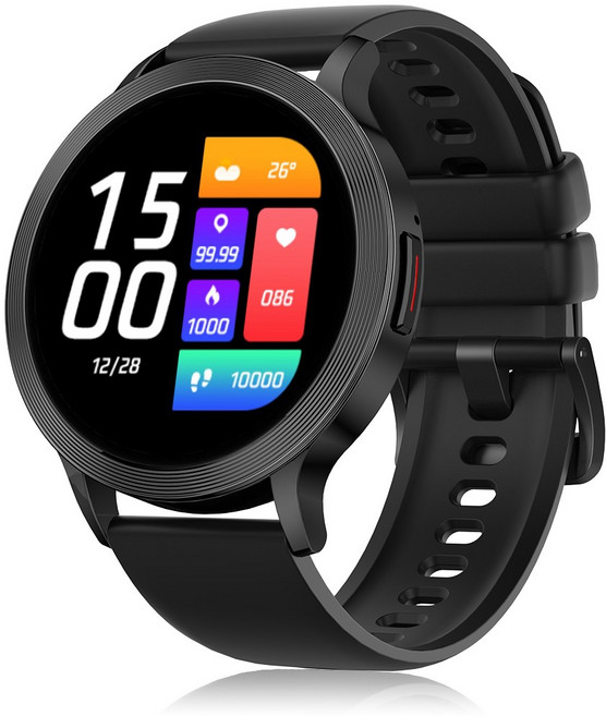 블루투스 웨어러블 통화 스마트워치 S5 1.39인치 운동 스포츠시계 키즈 학생, 블랙, 39mm, GPS + 블루투스