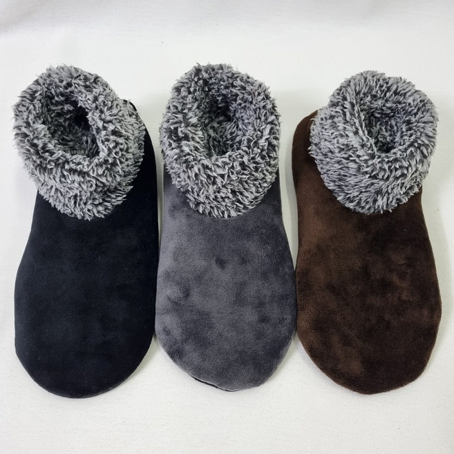 여자 방한 겨울 보온 벨벳 털덧신 3켤레