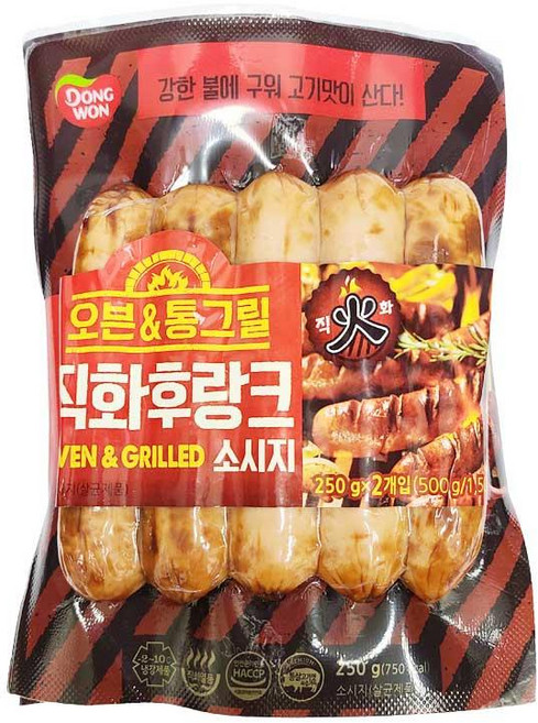 원하프오븐&통그릴직화후랑크소시지 500G동원