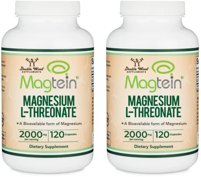 더블우드 마그네슘 L-트로네이트 2000mg 캡슐, 2개, 120정 - 쿠팡