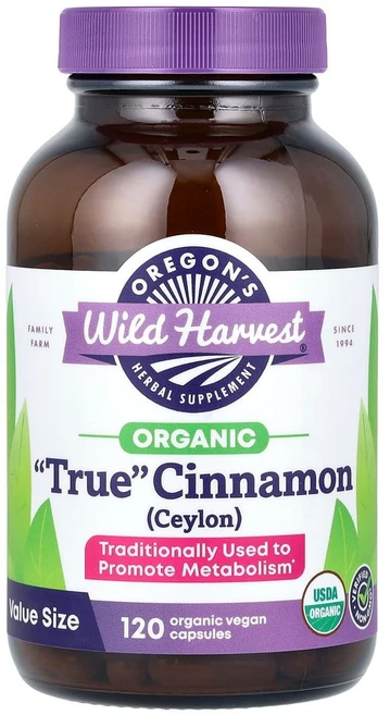 Oregons Wild Harvest 시나몬 계피 캡슐 120정, 1개 - 쿠팡