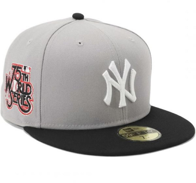 뉴에라 New Era 캡 59FIFTY 14561983 NER35C4087 NY 그레이/블랙 ONSPOTZ 별주 SIDE PATCH 2톤 MLB 뉴욕 양키스 2톤 MLB 595