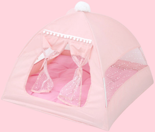 개과천선 반려동물 애견 머르펫 텐트하우스, 파스텔 핑크, 1개