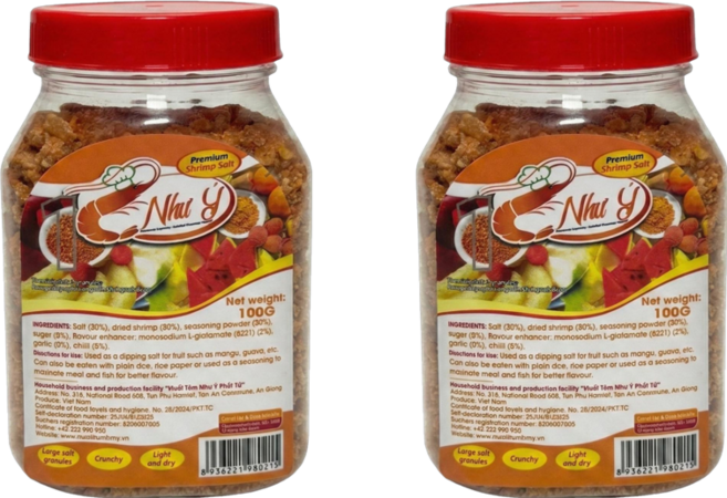니이 무이똠 베트남 크런치 새우 소금 시즈닝 100g, 2개