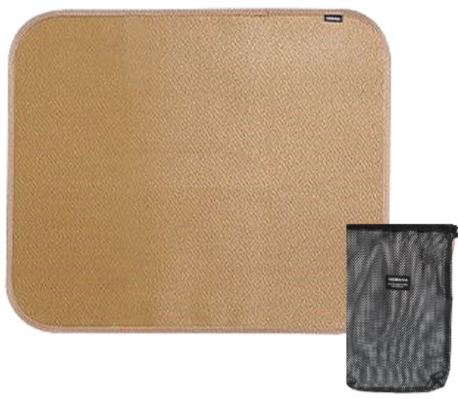 라온플렉스 캠핑 방염매트 방염포 난로 화로대 방열 시트 실리콘 코팅 버너 받침대, 탄 L, 1개