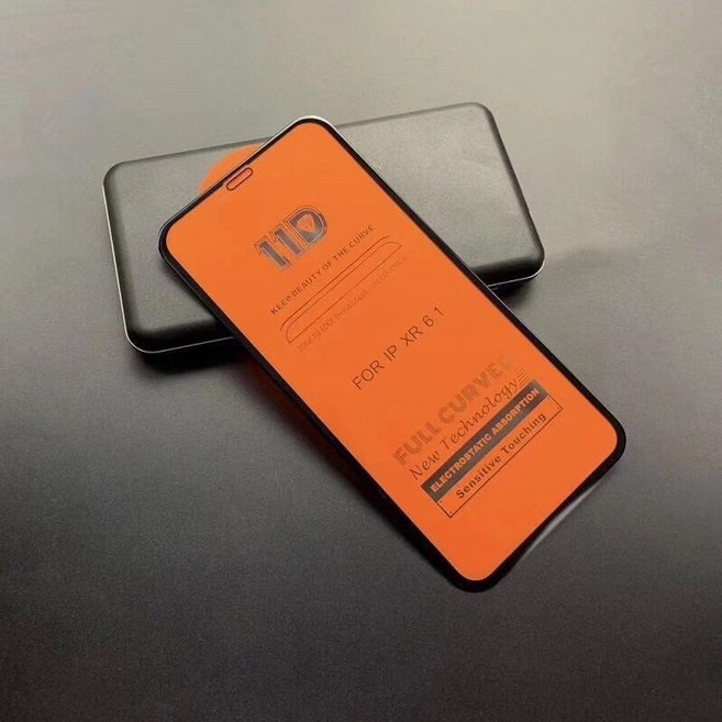 Rabbit Technolog 適用iPhone滿版玻璃貼, 11D黑邊高清,12promax, 1個