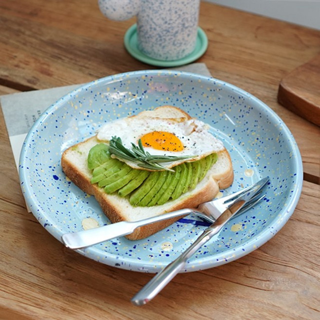 [본에나멜웨어] 아일랜드 브리즈 법랑 플레이트 (2 size), 로즈, 1개