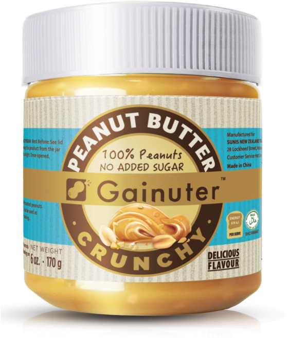 제이넛터 무가당 100% 땅콩버터 크런치, 1개, 170g