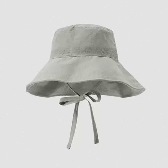 느와드코코 챙넓은 바스락 투웨이 자외선차단 리본 버킷햇 모자