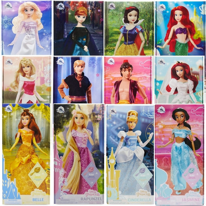 미국디즈니스토어정품 디즈니캐릭터 클래식돌, 라푼젤, 1개