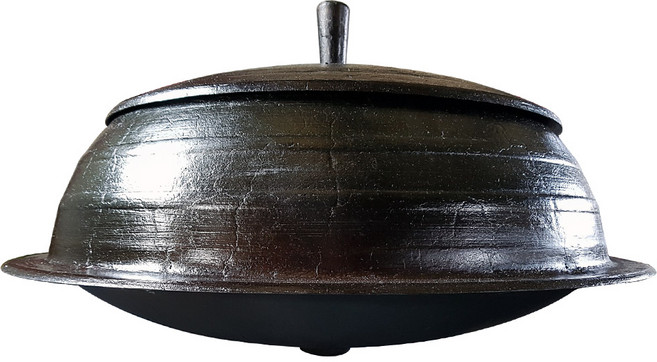 죽마고우 들기름으로 길들인 대형 무쇠가마솥 38cm-67cm, 길들인 대형가마솥 38cm(중심52), 블랙