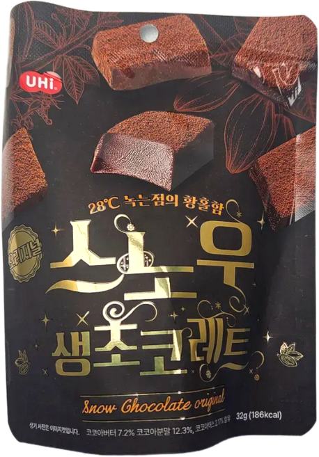 PB 스노우 생초코레트 오리지널 32g, 12개