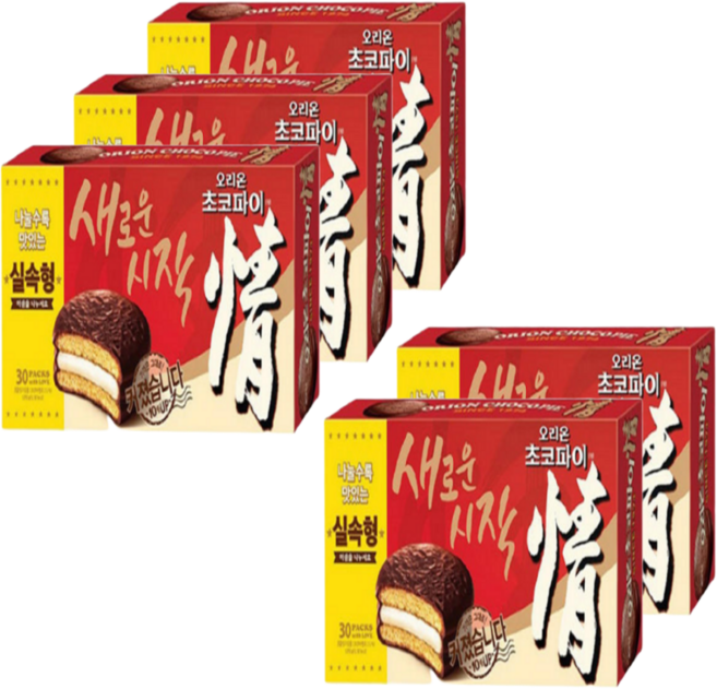 오리온 초코파이, 1.17kg, 5개