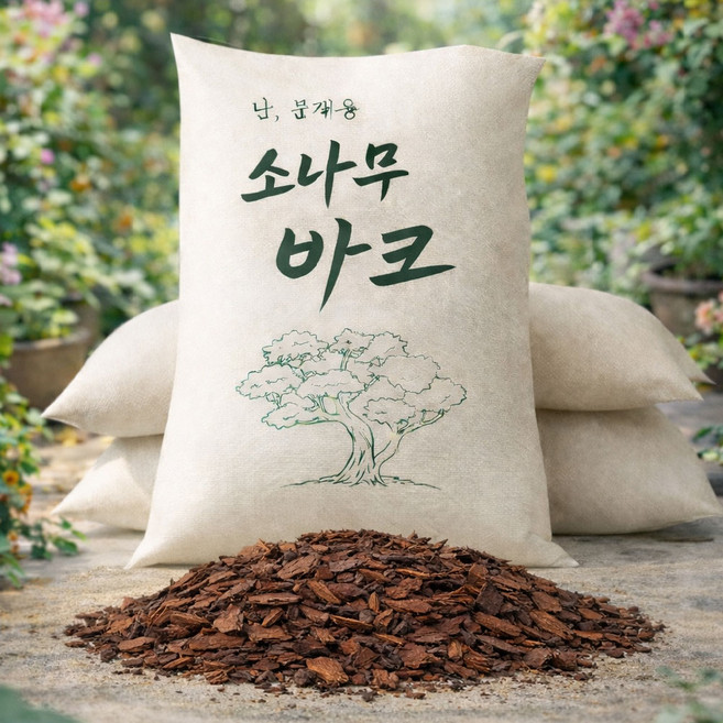 미송유통 소나무 바크 2호 뉴송바크, 1개, 40L