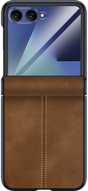 ZFlip7 풀커버 가죽케이스 고급 스웨이드 벨벳 슬림 심플 플립7