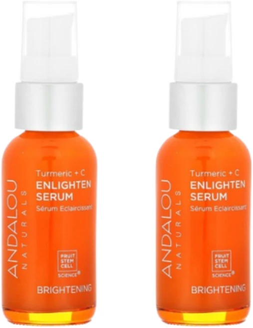 1+1 안달로우 내추럴스 인라이튼 세럼 강황 비타민C 브라이트닝 32ml, 2개 - 쿠팡