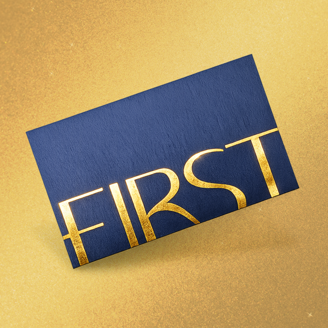 명함 주문 제작 디자인 인쇄, 1박스, 3D 금박 - 랑데뷰 200매