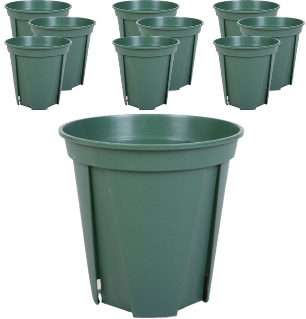 앙플랜트 숨쉬는 슬릿화분 10p, 그린, 10개